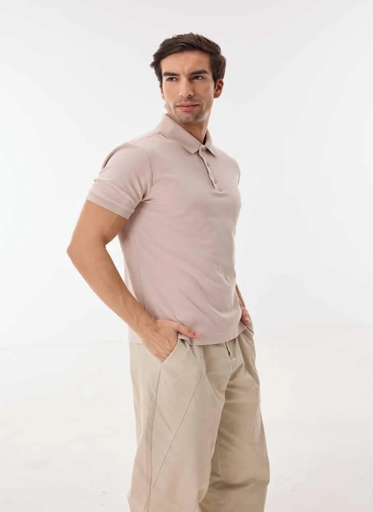 Ashita Fernandes  Emon Men’s Beige Cotton Blend Pants – Relaxed Fit, Full Length, Lightweight Smart Casual Trousers for Men | Best Price UAE