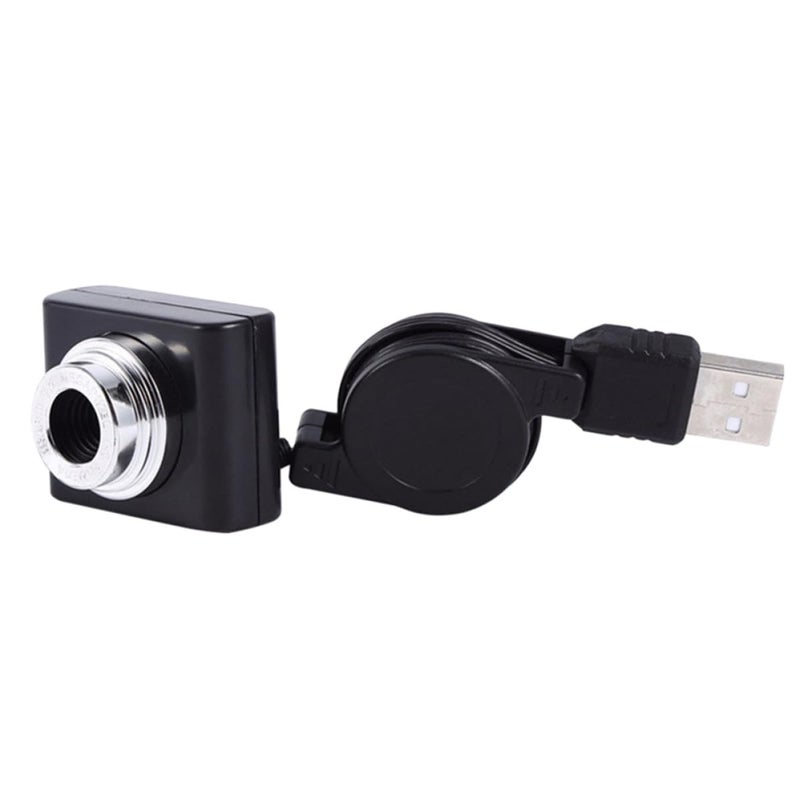 USB Webcam 120 Degree Wide Angle HD Laptop Camera For Online Classes Video Conferencing Black - Image 2