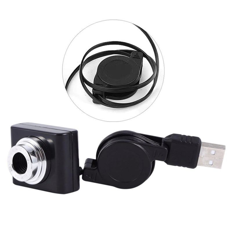 USB Webcam 120 Degree Wide Angle HD Laptop Camera For Online Classes Video Conferencing Black - Image 3