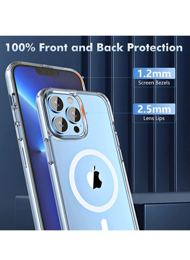 Raxoom iPhone 14 Pro Max Case, with 2 Pack Screen Protector + 2 Pack Lens Protector,[No.1 Strong Magnets][Never Yellow] for iPhone 14 Pro Max,Compatible with MagSafe,6.7 Inch - Image 5