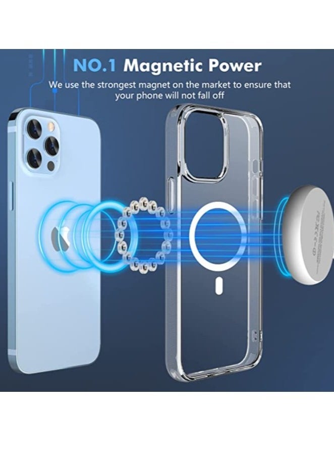 Raxoom iPhone 14 Pro Max Case, with 2 Pack Screen Protector + 2 Pack Lens Protector,[No.1 Strong Magnets][Never Yellow] for iPhone 14 Pro Max,Compatible with MagSafe,6.7 Inch - Image 3