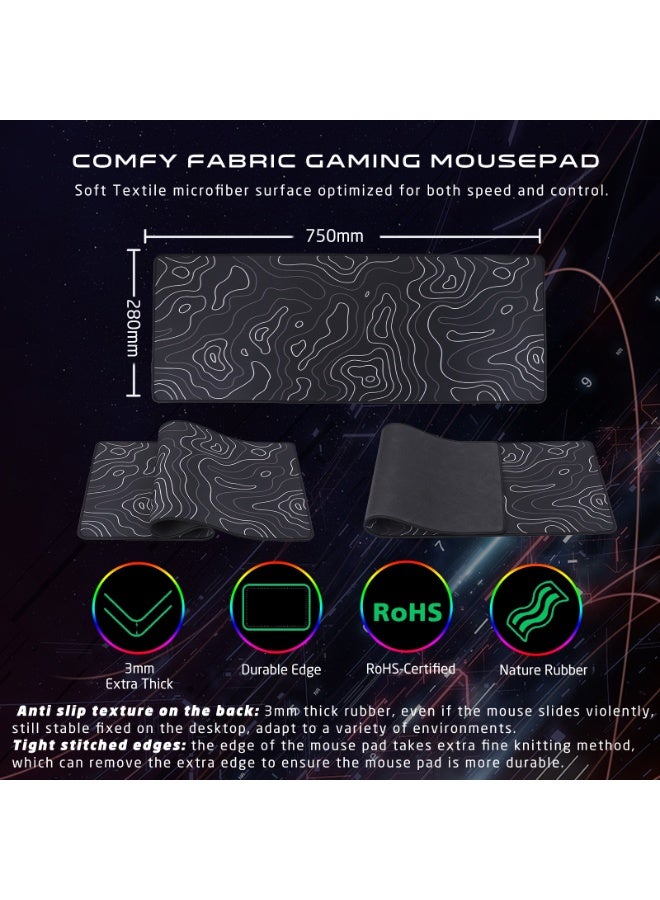 GAMEON Cypher XL All-In-One Gaming Combo Set, Keyboard, Mouse, Headset & Mousepad, 3600 DPI, Static RGB, 20Hz-20KHz, USB 2.0, PS4 PS5 Xbox PC Compatible black - Image 3