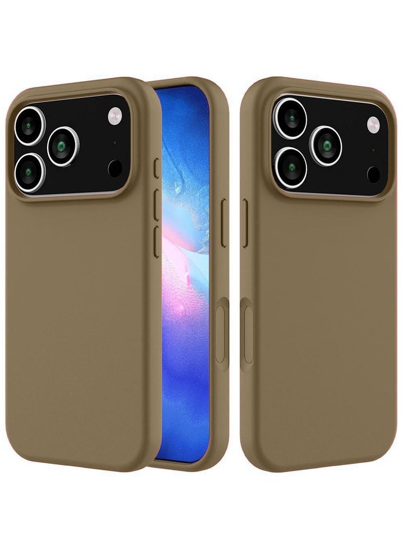 Liquid Silicone Protective Case Compatible with iPhone 17 Pro 6.3-Inch, Slim Matte Back Cover, Silky Soft Touch, Shockproof Design, Anti-Fingerprint with Microfiber Lining - Image 1