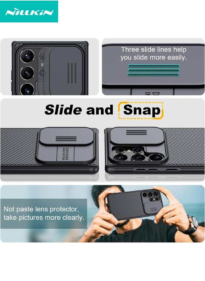Nillkin Samsung Galaxy S24 Ultra Case, Slide Camera Case Design, 360° Full Body Coverage Shockproof Phone Cover, Anti-Fall Anti-Scratch Anti-fingerprint Protective Case for Samsung Galaxy S24 Ultra 5G, Black  - Image 5