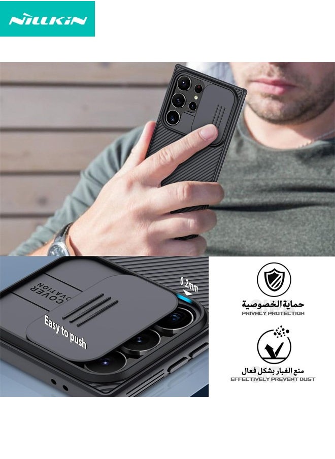Nillkin Samsung Galaxy S24 Ultra Case, Slide Camera Case Design, 360° Full Body Coverage Shockproof Phone Cover, Anti-Fall Anti-Scratch Anti-fingerprint Protective Case for Samsung Galaxy S24 Ultra 5G, Black  - Image 4