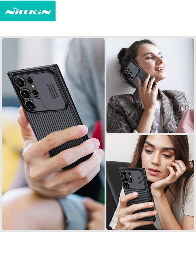 Nillkin - Samsung Galaxy S24 Ultra Case, Slide Camera Case Design, 360° Full Body Coverage Shockproof Phone Cover, Anti-Fall Anti-Scratch Anti-fingerprint Protective Case for Samsung Galaxy S24 Ultra 5G, Black - Image 1