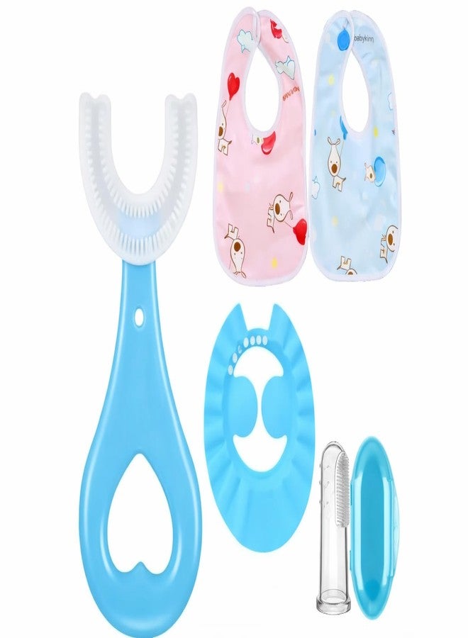 KALRA MAGIC® Baby Bath, Feeding, Oral & Hygiene Combo Set – Shower Cap, Finger Brush, U-Shape Brush, Bib, Fruit Feeder, Washcloths, Wet Wipes & More | Safe Care Essentials for Newborns, Infants & Toddlers (Multiple Variants) (BABY-BATH-ORAL-BIB-5IN1-022) - Image 1