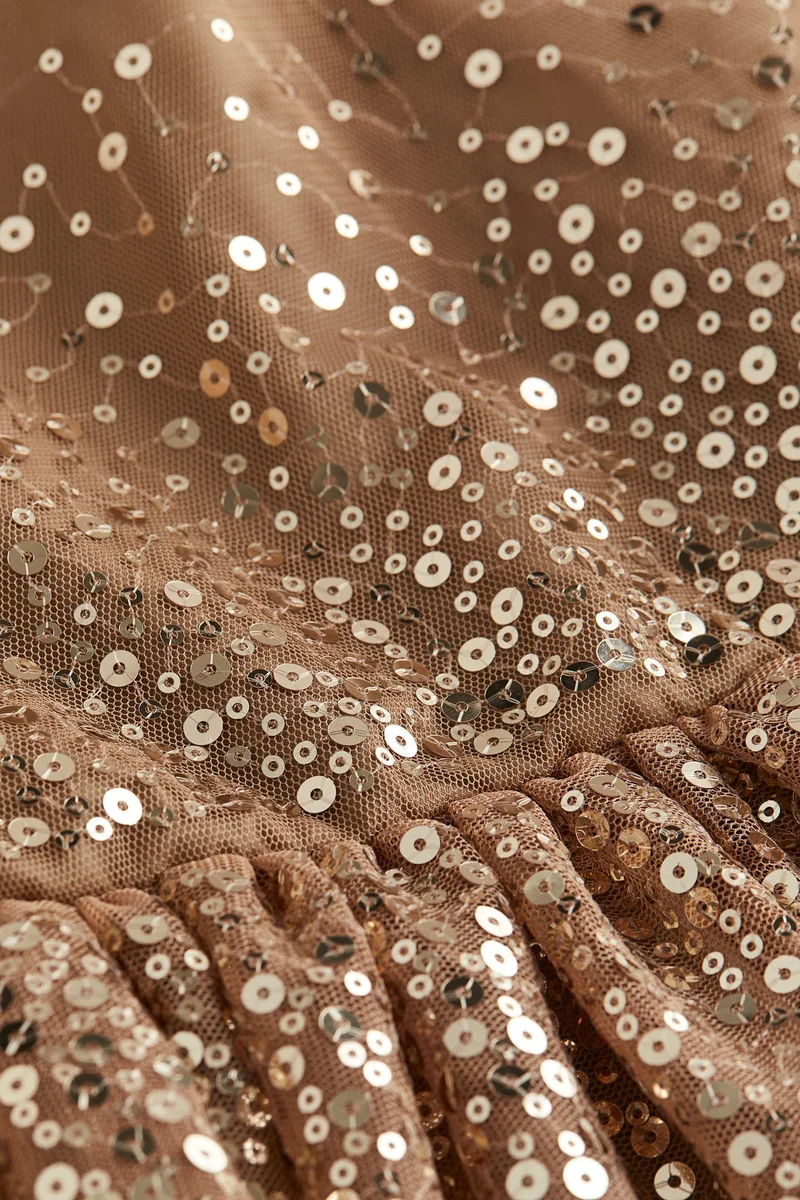 H&M Sequined tulle dress
