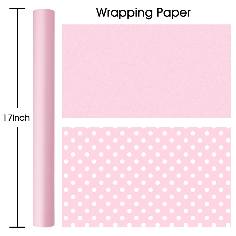 Garbendy Gift Wrapping Paper Roll-Solid Color Pearly-Lustre Paper,Perfect for Wedding, Valentine's Day,Birthday, Christmas,Baby Shower, Party - 17 Inch X 33 Feet - Image 2