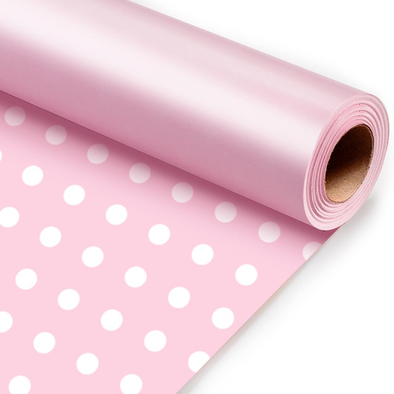 Garbendy Gift Wrapping Paper Roll-Solid Color Pearly-Lustre Paper,Perfect for Wedding, Valentine's Day,Birthday, Christmas,Baby Shower, Party - 17 Inch X 33 Feet - Image 1