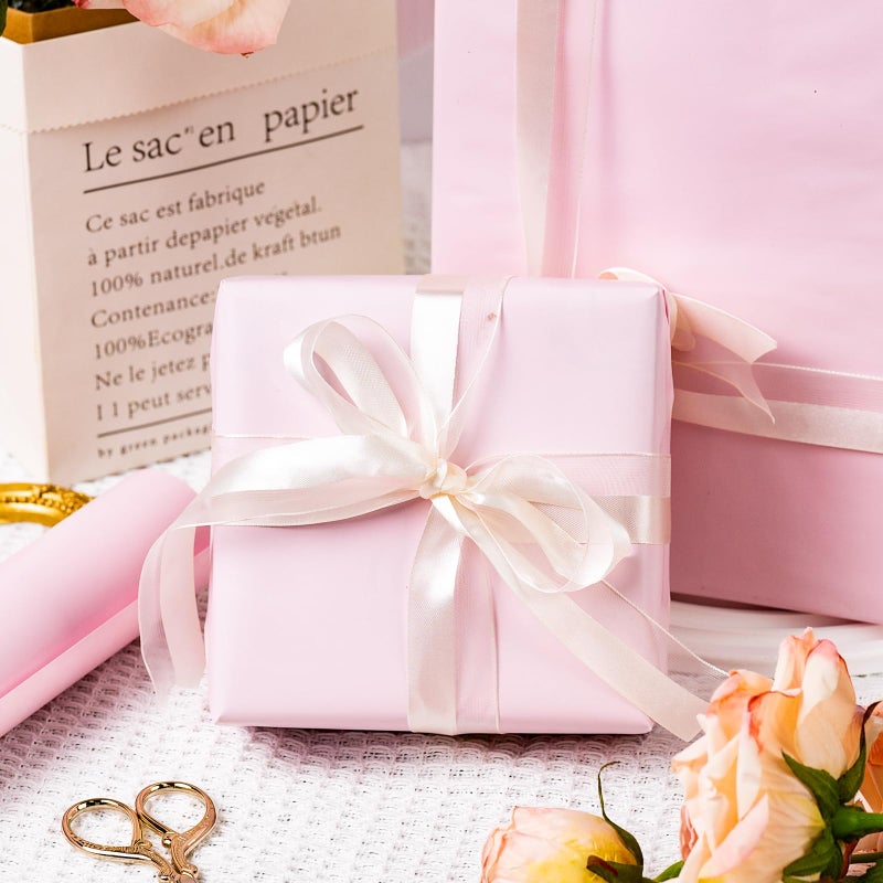 Garbendy Gift Wrapping Paper Roll-Solid Color Pearly-Lustre Paper,Perfect for Wedding, Valentine's Day,Birthday, Christmas,Baby Shower, Party - 17 Inch X 33 Feet - Image 4