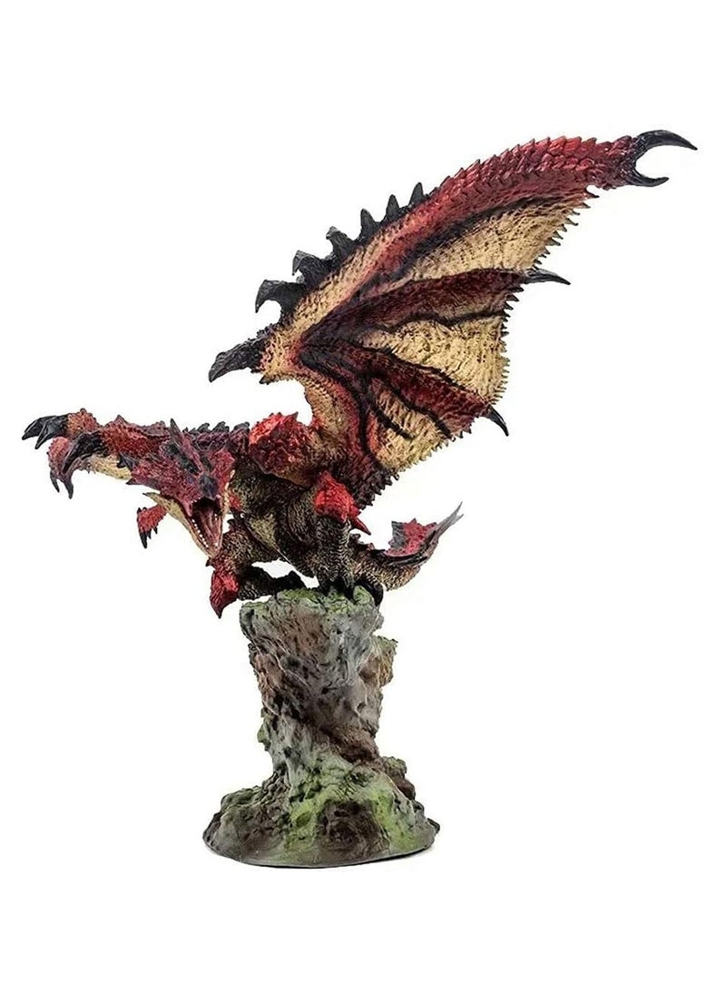 Monster Hunter Azure Rathalos Silver Fire Dragon Animal Model Statue Anime Fans Collectibles  - Image 1