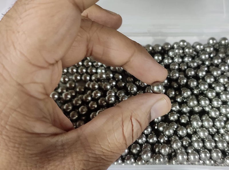 OMX Steel Bearing Ball, No Holes, Silver Full Solid Iron Balls (8 MM, 25 PC) - Image 5