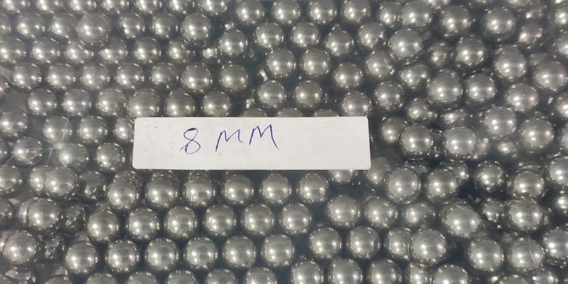 OMX Steel Bearing Ball, No Holes, Silver Full Solid Iron Balls (8 MM, 25 PC) - Image 2