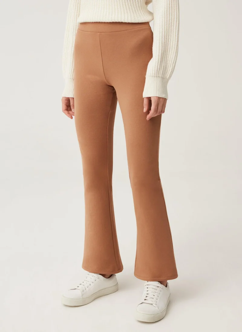 او في اس Ovs Womens Flared Trousers With High Waist