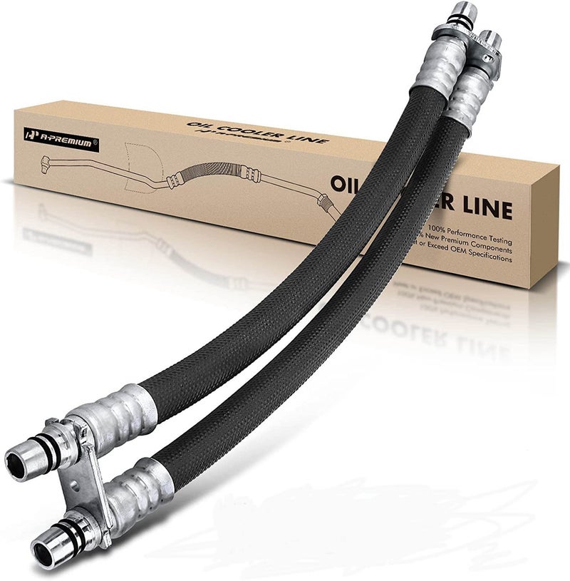 A-Premium Engine Oil Cooler Line Hose Assembly Compatible with Ford Crown Victoria Lincoln Town Car Mercury Grand Marquis 1996-2011 Marauder 2003-2004 4.6L - Image 1