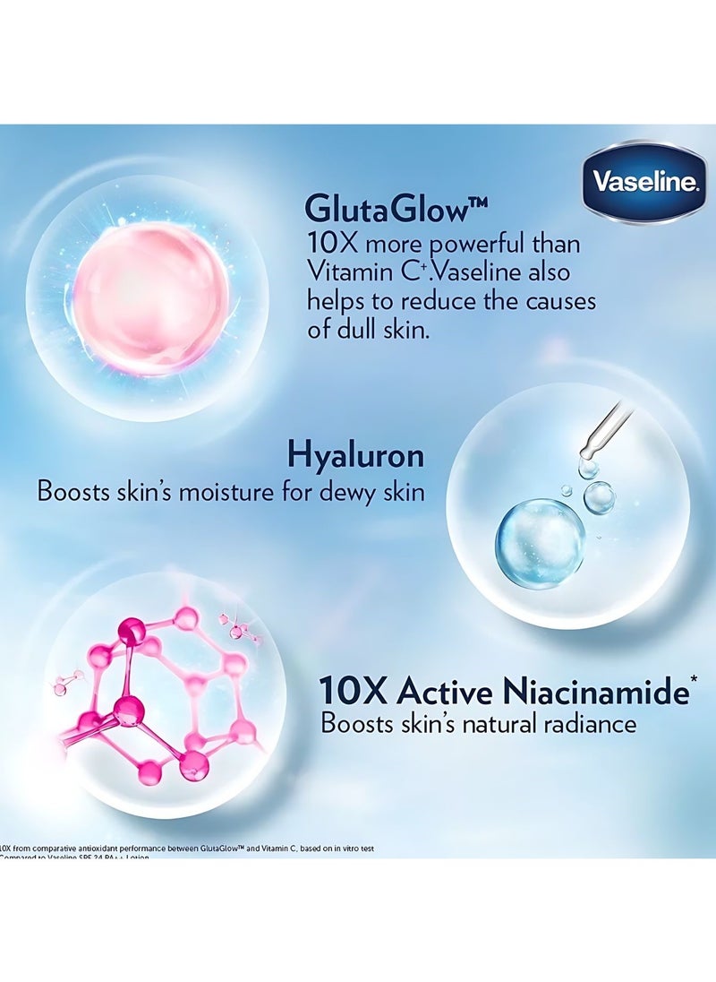 Vaseline Vaseline Gluta-Hya Dewy Radiance, 300ml, Serum-In-Lotion, Boosted With Gluta Glow, for Visibly Brighter Skin  - Image 2
