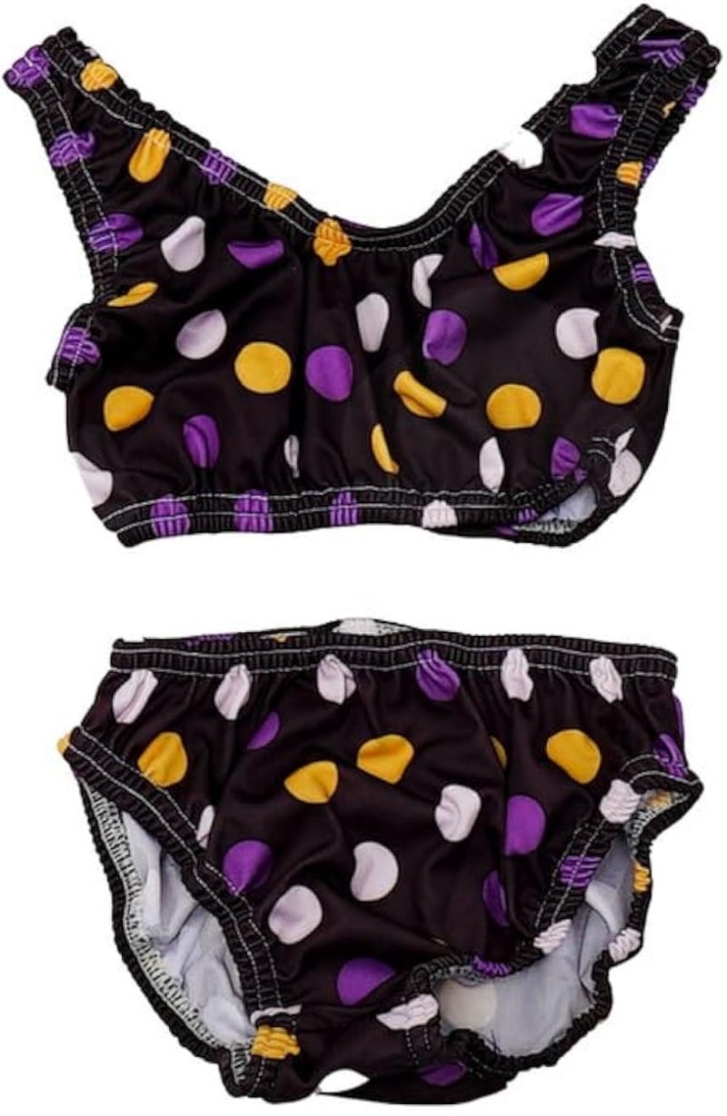 Perfect M-701-84 Girls Cut Out Swimsuit 3 Years 4 Years - Multi Color