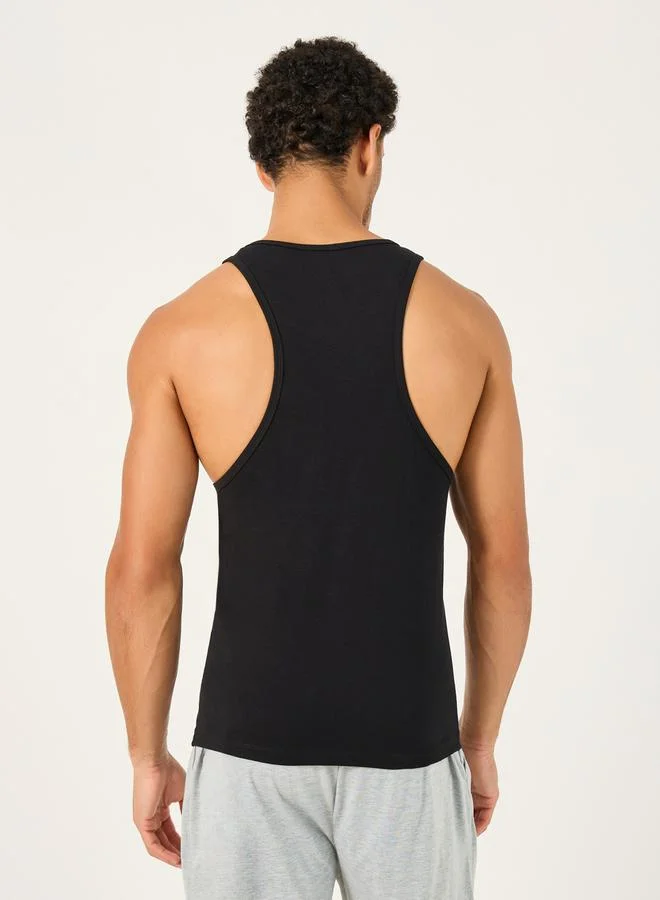 Styli Pack of 2 - Racerback Cotton Stretch Scoop Neck Vest