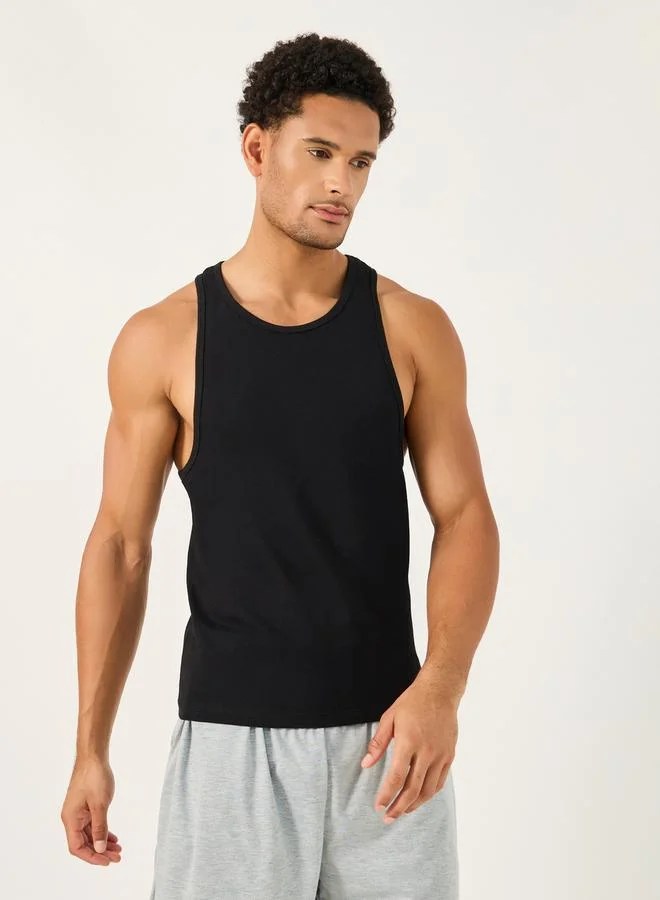 Styli Pack of 2 - Racerback Cotton Stretch Scoop Neck Vest