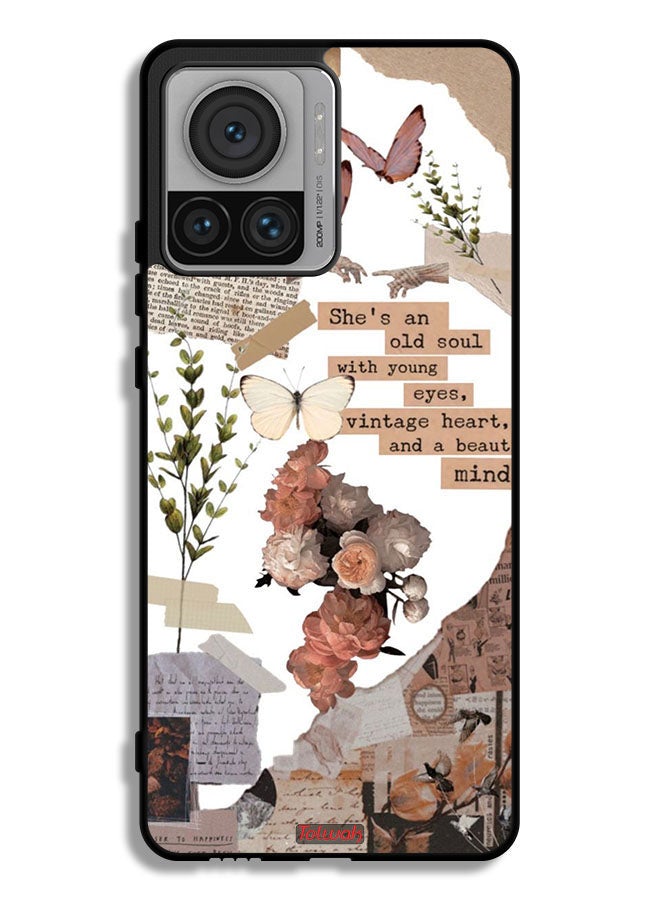 Tolwak Motorola Edge 30 Ultra Protective Case Cover She Is An Old Soul - Image 1