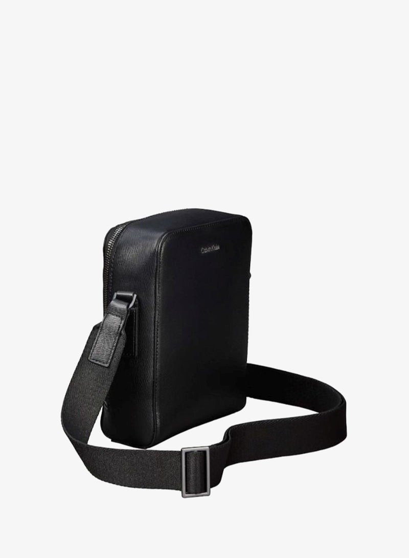 CALVIN KLEIN Emblem Hardware Zip-Around Reporter Bag - Image 3