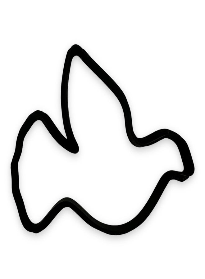Bundle of Fun Peace Dove Cookie Cutter with Easy Push Design (4.5 inches) - Image 1