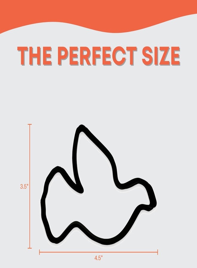 Bundle of Fun Peace Dove Cookie Cutter with Easy Push Design (4.5 inches) - Image 2