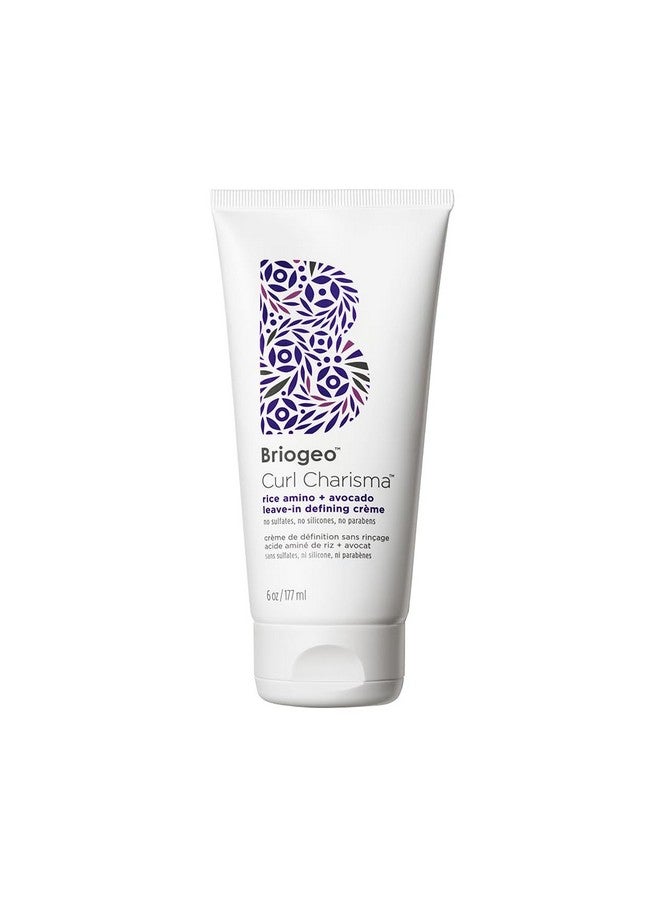 Briogeo Curl Charisma Rice Amino + Avocado Leave-In Defining Crème, Anti Frizz Hair Styling Moisturizer, Leave In Cream for Wavy, Curly, Coily Hair, Boosts Hydration, Vegan, Cruelty-Free, 6 fl oz - Image 1