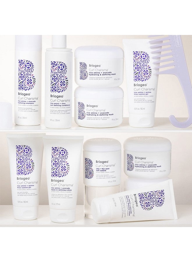 Briogeo Curl Charisma Rice Amino + Avocado Leave-In Defining Crème, Anti Frizz Hair Styling Moisturizer, Leave In Cream for Wavy, Curly, Coily Hair, Boosts Hydration, Vegan, Cruelty-Free, 6 fl oz - Image 5