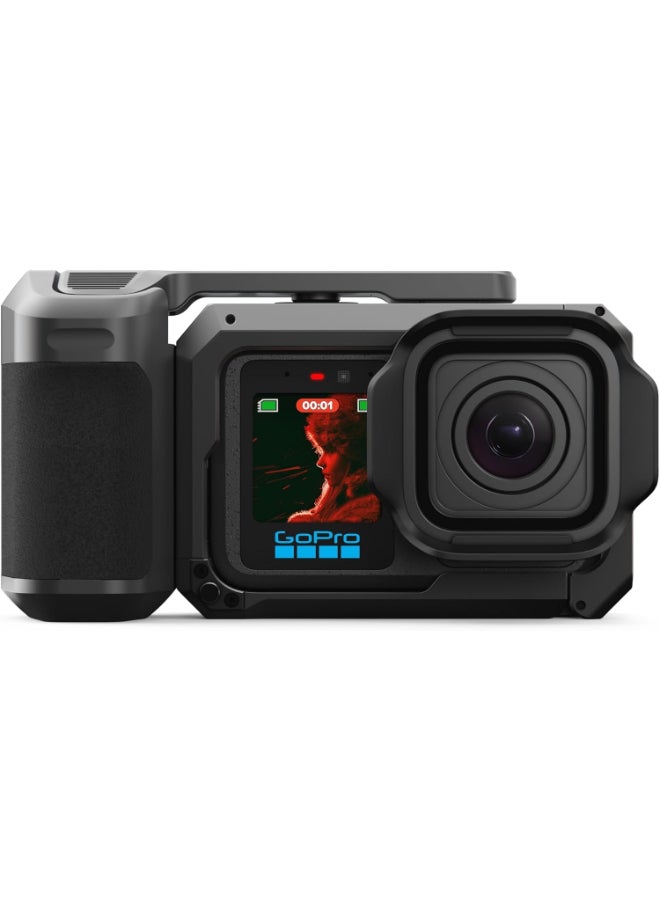 GoPro Mission 1 PRO Grip Edition - Includes Mission 1 PRO Camera, Point-and-Shoot Grip, One Enduro 2 Rechargeable Battery, Removeable Lens Hood, Carrying Case - Image 1
