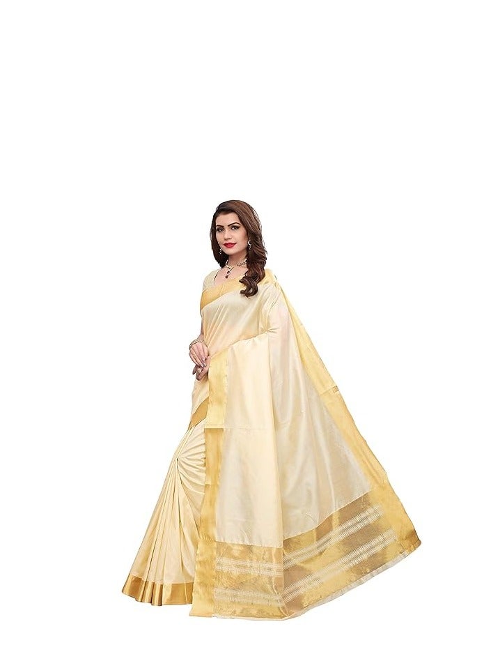 Accessorize Kingdom Accessorize Kingdom  Women Cotton Silk Standard Length Saree  - Image 2