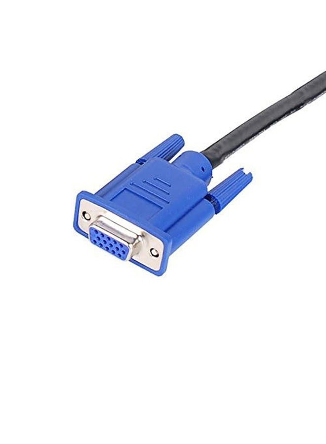 axGear كابل تمديد VGA ذكر إلى أنثى فيديو LED شاشة سلك M-F 10 قدم 3 متر 10 قدم - Image 4