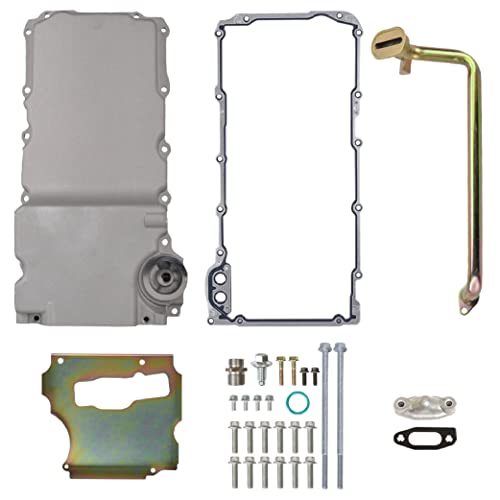 GESEXI 302-1 LS Swap Retrofit Aluminum Oil Pan Kit Compatible with 1955-1987 GM Muscle Classic Car Truck LS1 LS6 LS2 LS3 LS6 LSX 4.8L, 5.3L, 5.7L, 6.0L, 6.2L Engines - Image 1