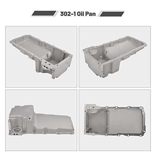 GESEXI 302-1 LS Swap Retrofit Aluminum Oil Pan Kit Compatible with 1955-1987 GM Muscle Classic Car Truck LS1 LS6 LS2 LS3 LS6 LSX 4.8L, 5.3L, 5.7L, 6.0L, 6.2L Engines - Image 3