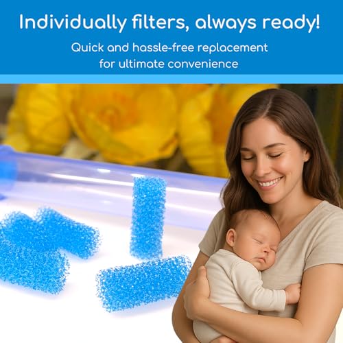 CHUBBIEE 120-Pack of Premium Baby Nasal Aspirator Hygiene Filters, Replacement for NoseFrida Nasal Aspirator Filter, BPA, Phthalate & Latex Free - Image 4