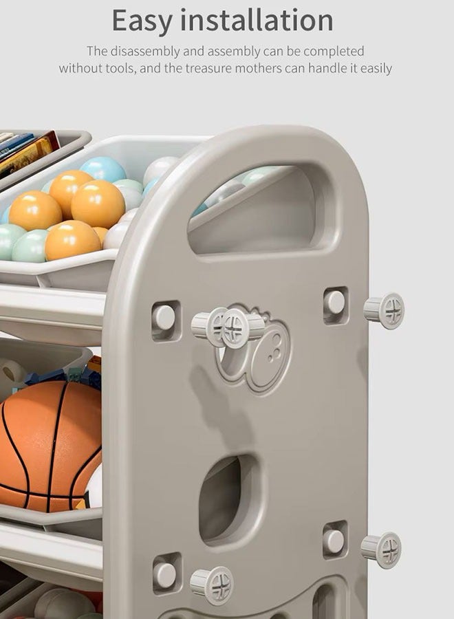 XIANGYU Children Furniture Kids Toys Plastic Cabinet Toy Storage  - Image 4