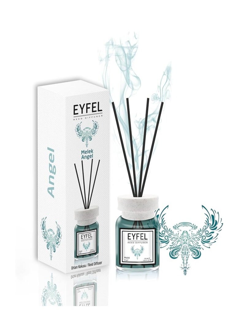 Eyfel Reed Diffuser Angel Flavor 120ML - Aroma Diffuser Home Fragrance - Air Freshener - Reed Diffusers for Home - No Required of Electric Power