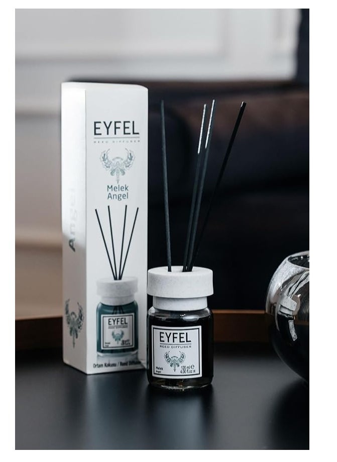 Eyfel Reed Diffuser Angel Flavor 120ML - Aroma Diffuser Home Fragrance - Air Freshener - Reed Diffusers for Home - No Required of Electric Power