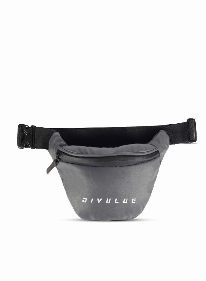 Divulge Comet Running Belt Waist Pouch Bag to Carry Mobile Phone (Grey) - Image 3