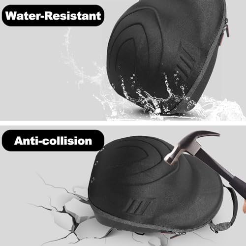 Yewltvep Hard Baseball Hat Case+Sunglass Storage, Hat Carrier Travel Case Hat Storage for 6 Baseball Caps Organizer Protect with Adjustable Shoulder Strap, Perfect for Traveling and Home Storage - Image 4