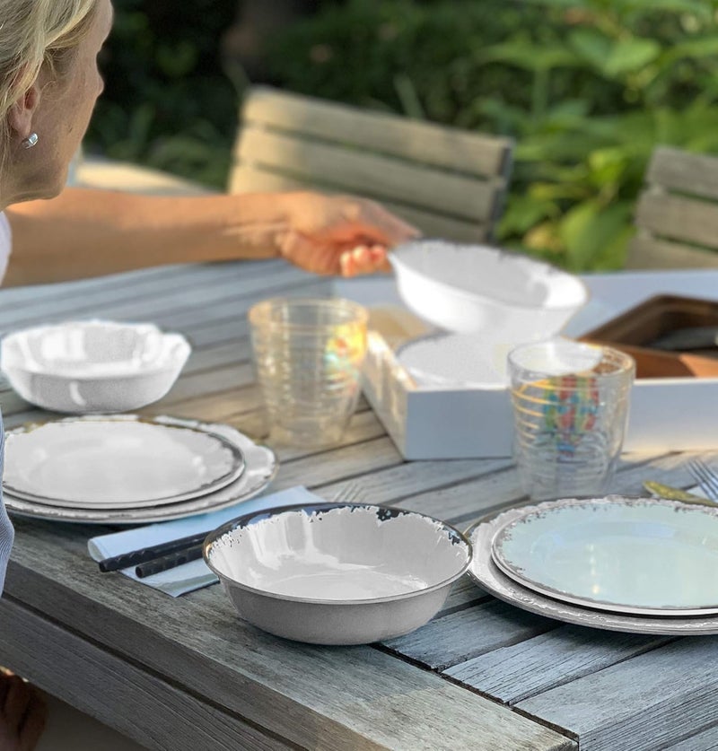 Fox Run طقم أدوات المائدة من فوكستون ميلامين باللون العاجي 10 قطع - Image 4