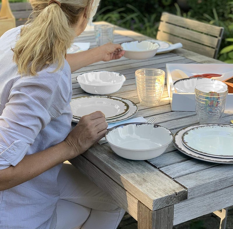 Fox Run طقم أدوات المائدة من فوكستون ميلامين باللون العاجي 10 قطع - Image 2