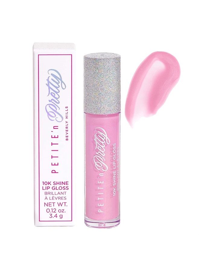 Petite 'N Pretty 10K Shine Lip Gloss for Kids, Children, Tweens and Teens - High Shine and Lighweight - Non Toxic and Made in the USA (Gia Pink)  - Image 1