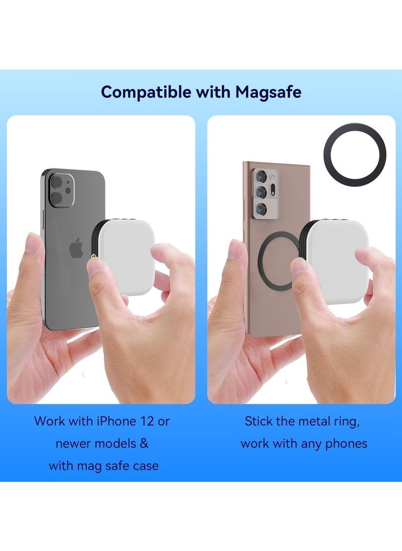 JAJEEK Mini Magnetic Phone Selfie Light Compatible with iPhone Magsafe, Clip on Pocket Light for Tablet Laptop Computer Zoom Video Call TikTok YouTube Video Recording Phone Filming Makeup - Image 3