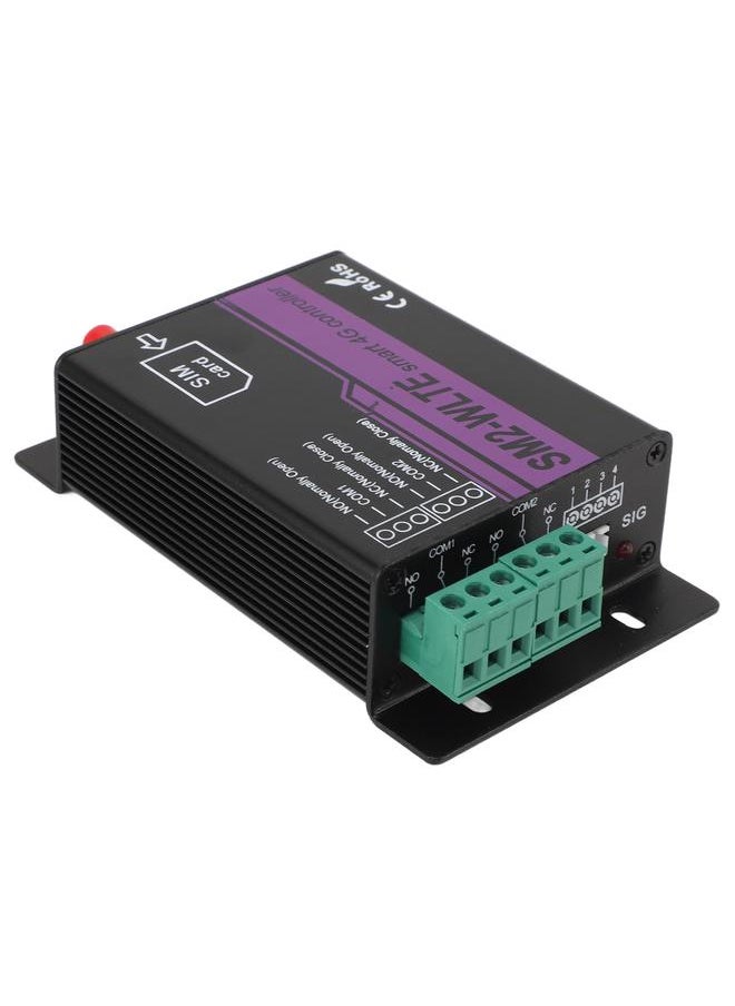 SM2 WLTE EC 4G Relay Switch SMS 2 Channel Mobile Phone Access APP Web Temperature Humidity Power Failure Alert Door Control Opener 100‑240V