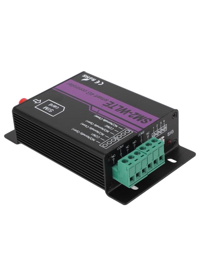 SM2 WLTE EC 4G Relay Switch SMS 2 Channel Mobile Phone Access APP Web Temperature Humidity Power Failure Alert Door Control Opener 100‑240V