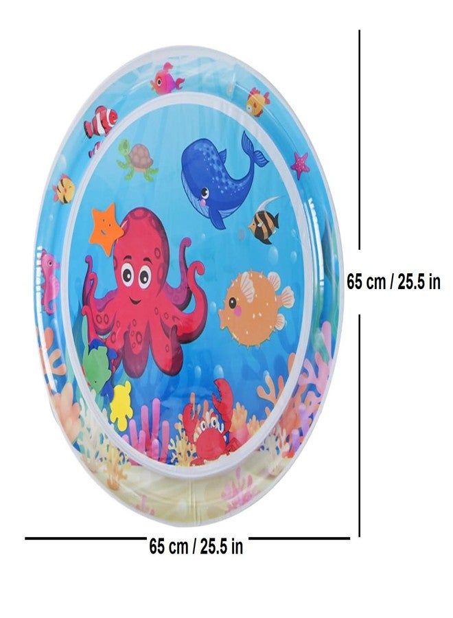 ZURATO Baby Kids Water Play Mat Toys Inflatable Tummy Time Water Play Mat and Toddlers Perfect Fun Activity Inflatable Mat, Outdoor Water Play Mat for Baby (Small Size : 25.5 x 25.5 x 2.5 inches) - Image 4
