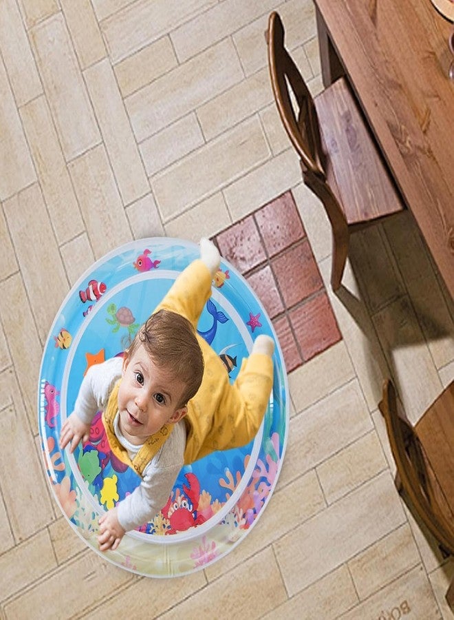 ZURATO Baby Kids Water Play Mat Toys Inflatable Tummy Time Water Play Mat and Toddlers Perfect Fun Activity Inflatable Mat, Outdoor Water Play Mat for Baby (Small Size : 25.5 x 25.5 x 2.5 inches) - Image 3