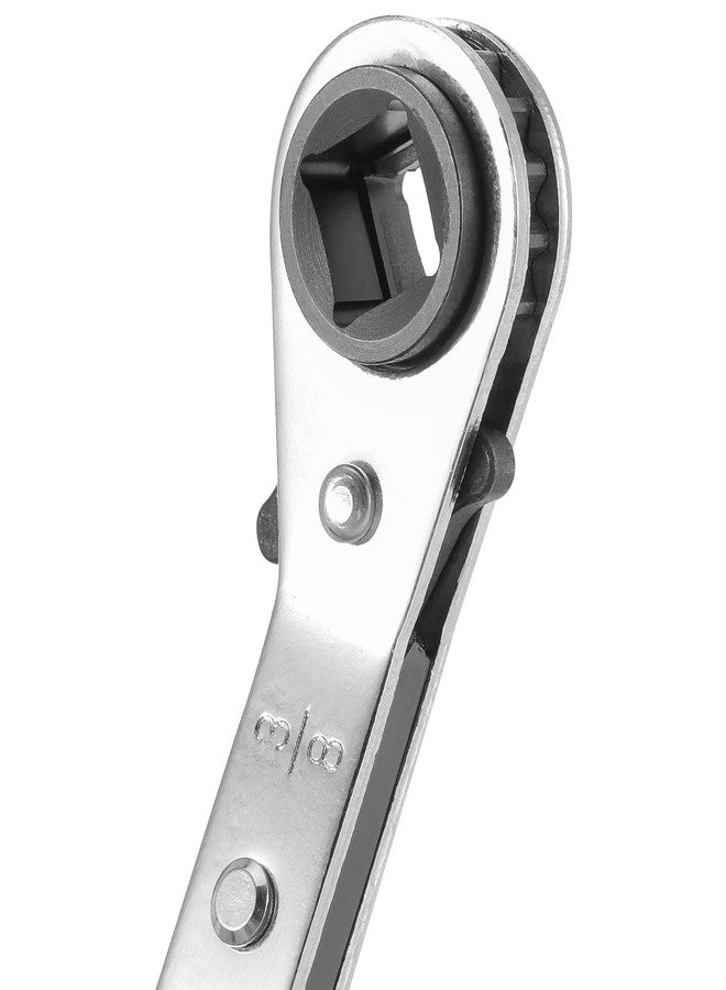 HOZEON 4 PCS HVAC Service Wrench Tools, Ratcheting Curved Wrench with Hex Bit Adapter, Refrigeration Service Wrench Set for Equipment Repair, 3/8" to 1/4", 5/16" x 1/4" - Image 3